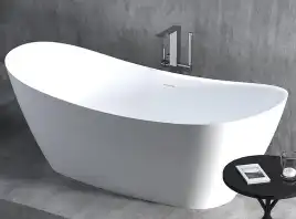 Ванна Salini NOEMI 185х80 101811SM из материала S-Stone, Белая матовая