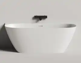 Ванна Salini SOFIA WALL 170х80 102522M из материала S-Stone, Белая матовая