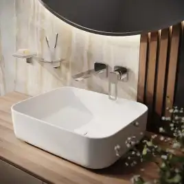 Смеситель для раковины IDDIS Slide SLISB00i65 встраиваемый, с внутренней частью , Глянцевый хром