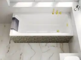 Акриловая ванна Whitecross WAVE 170х70 0101.170070.100 прямоугольная, Белая