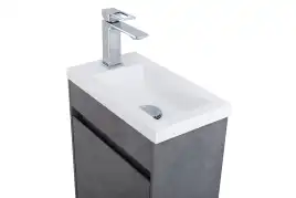 Тумба под раковину BelBagno PIETRA MINI-400-1A-SO-SCM-R подвесная Stucco Cemento