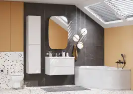 Тумба под раковину Aquaton Сохо 60 1A258001AJ010 подвесная цвет, белый глянец