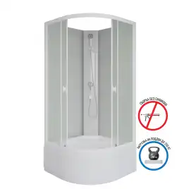 Душевая кабина Niagara Promo 90х90х195 P90/40/MT/BK высокий поддон, без гидромассажа