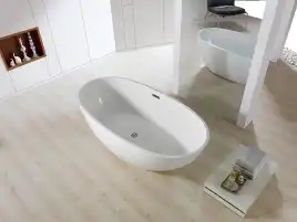 Акриловая ванна Azario LEEDS 170х85 LEE17085, отдельностоящая, белая