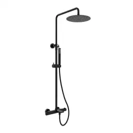 Душевая система  Vincea Vogue VSFS-1V1TMB VSFS-1V1TMB термостатическая с изливом, черный матовый