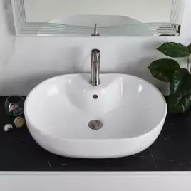 Раковина накладная BelBagno 600х430х160 BB1151, цвет Белый