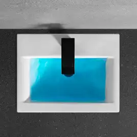 Умывальник CeramaLux 9393-50 510х395х155 Полувстраиваемая цвет Белый