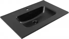 Раковина Aquanet Flat 70 329254 прямоугольная, Черная матовая