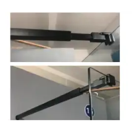 Душевая перегородка Good Door Walk IN SP-130-C-В, ВИ00016, профиль Черный, стекло Прозрачное