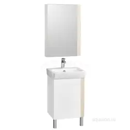 Зеркало-шкаф Aquaton Кантри 55 1A257702AHB20  цвет, белый / дуб верона