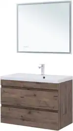 Тумба под раковину Aquanet Нота New 90 дуб веллингтон табак, 334193