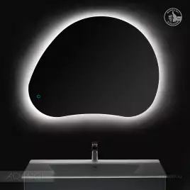 Зеркало Aquaton Венто 100х80 1A260902VO010 с подстветкой, сенсорный выключатель с функцией диммера, Серебро