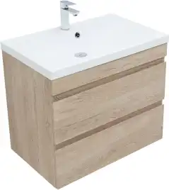 Тумба под раковину Aquanet Нота New 75 дуб светлый 334198
