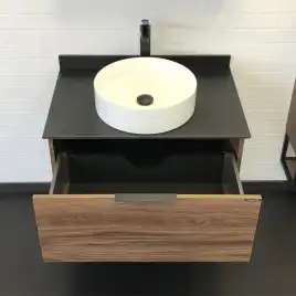 Тумба с умывальником Comforty Порто 75 Дуб темно-коричневый, 00-00008926