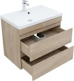 Тумба под раковину Aquanet Нота New 75 дуб светлый 334198