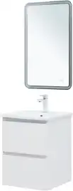 Тумба под раковину Aquanet Эмбер 50 белый матовый 330463