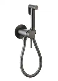 Гигиенический душ со смесителем CeramaLux KRS/008, цвет оружейная сталь