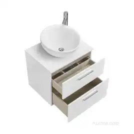 Тумбы под раковину Roca Victoria 60 A857468806 подвесная, цвет, Белый глянец