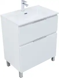Тумба под раковину Aquanet Алвита New 70 напольная, белый матовый, 344133