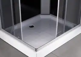 Душевая кабина Loranto 100х80 CS-5180-13R G, низкий поддон, цвет профиля сатин