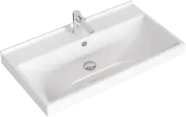 Тумба с раковиной подвесная Aqwella Urban 80 см, URB0108DB, цвет Дуб балтийский