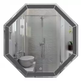 Зеркало Azario Renato 80х80 CS00063643 с подстветкой, сенсорный выключатель с функцией диммера