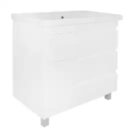 Тумба с раковиной Azario KANTRI 80/3Н CS00097257, напольная с раковиной Фостер 80, белая