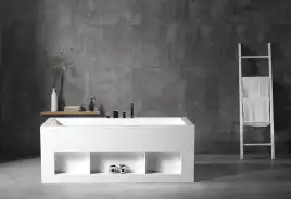 Акриловая ванна Abber 170х80 AB9339-1.7, отдельностоящая, Белая глянцевая