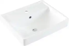 Раковина Aquanet Ирис 50 301802 прямоугольная, Белая глянцевая