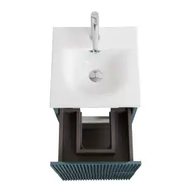 Тумба под раковину BelBagno UNO-MINI-400-2C-SO-AO подвесная, Голубой Матовый