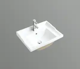 Умывальник CeramaLux 840-60 615х470х200 Полувстраиваемая цвет Белый