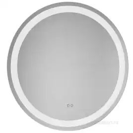 Зеркало Aquaton Анелло 80х85 1A260802AK010 с подстветкой, сенсорный выключатель, с подогревом, Серебро