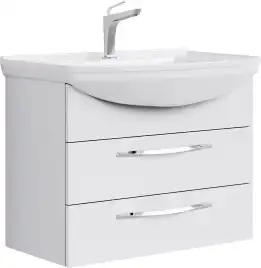 Тумба с раковиной подвесная Aqwella Allegro 75 см, Agr.01.07/2, цвет Белый