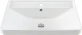 Раковина Aquanet Ирис 70 301804 прямоугольная, Белая глянцевая