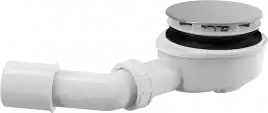 Сифон для душевого поддона Alcadrain заниженный, хромированный (AG210272100)