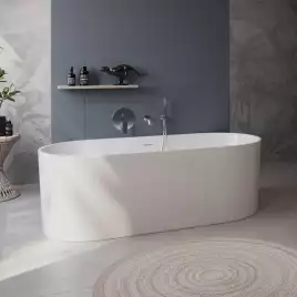 Акриловая ванна BelBagno 180х80 BB705-1800-800, отдельностоящая, Белая глянцевая