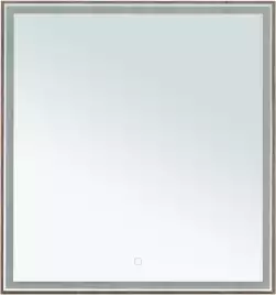Зеркало Aquanet Nova Lite 75х80 249513 с подстветкой, сенсорный выключатель, Дерево темное