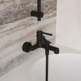 Смеситель для ванны IDDIS Aiger AIGBL00i02WA  цвет, Матовый черный