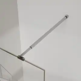 Душевая перегородка Azario Walk-in 100 AZ-271-100-CH-CGP прозрачное стекло 8 мм с графическим принтом, профиль Хром