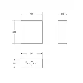 Бачок BelBagno AURORA BB8604T, Белый
