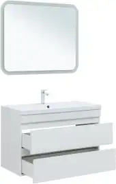 Тумба под раковину Aquanet Нота New 100 белый глянец 335420