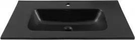 Раковина Aquanet Flat 80 329255 прямоугольная, Черная матовая