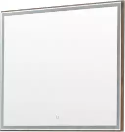 Зеркало Aquanet Nova Lite 90х80 249516 с подстветкой, сенсорный выключатель, Дерево темное