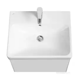 Тумба под раковину Aquaton Асти 55 1A263101AX2B0 подвесная цвет, белый глянец  / белый матовый