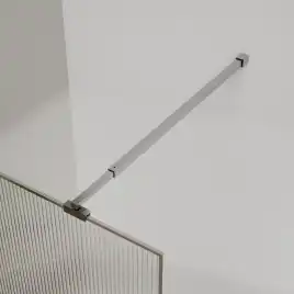 Душевая перегородка Azario Walk-in 90 AZ-271-90-BGL-CRF стекло 8 мм рифленое, профиль Золото матовое