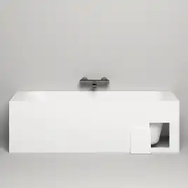 Ванна Salini ORLANDA 180х80 102012G из материала S-Sense, Белая глянцевая