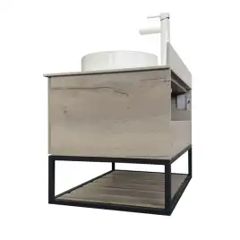 Тумба с умывальником Comforty Порто 75 Дуб дымчатый, 00-00009321