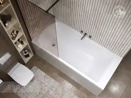 Акриловая ванна Santek Фиджи 160х75 1WH501597 прямоугольная, Белая