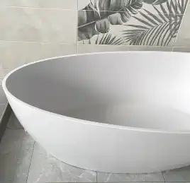 Ванна из литьевого мрамора  Aqua de Marco CALIPSO 168х80 Белая 1168WCAL