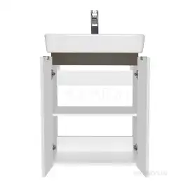 Тумба под раковину Aquaton Скай PRO 55 1A238101SY010 подвесная цвет, белый глянец